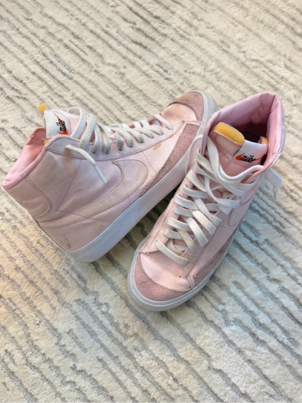 Baby Pink Nike Blazers